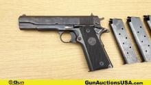 Colt 1911 SERIES 80 .45 ACP Semi Auto Pistol. Very Good. 5" Barrel. Shiny Bore, Tight Action The ico