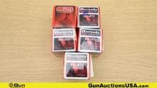 Hornady .22 Cal Bullets/Gas Checks. Approx. 1388 Rds in total; 388 Rds of Bullets, Approx. 1000 Rds