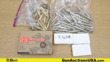 Hornady, PPU, FC, Etc. .300 WIN, .388 Federal, 9.3x74, .416 REM Ammo. 133 Rds in Total Assorted. 11
