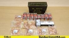 Hornady, Midway, Etc. 6MM Projectiles. Approx. 1845 Rds. 29.54 Lbs. Includes Metal Ammo Can. . (6823