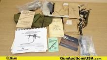 Sling, Cleaning Tools, Manuals, Etc.. Very Good. Lot of 11 Et; 1-Vietnam Era Rifle Sling T37 Flash H