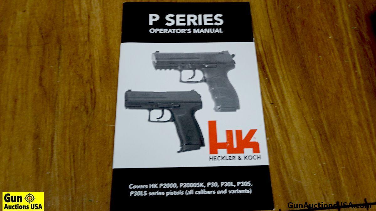 H&K P2000SK 9X19 Semi Auto Pistol. Excellent. 3.25" Barrel. Shiny Bore, Tight Action Three Dot Sight