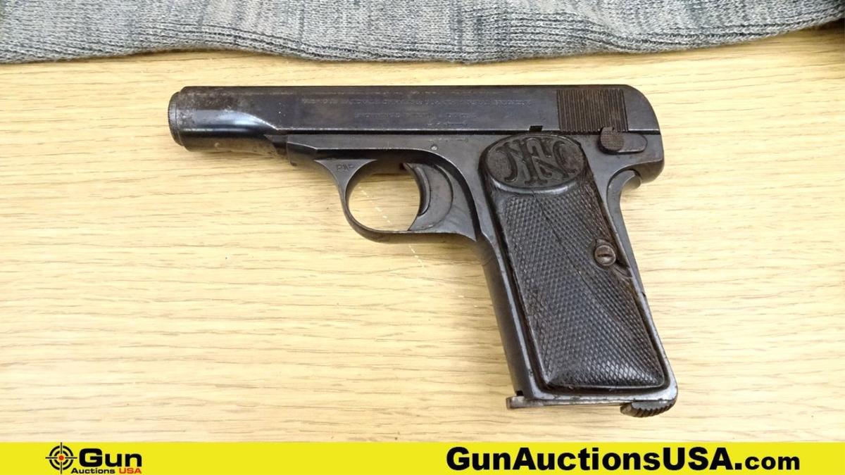 FNH 1910 7.65 Pistol. Fair Condition. 3 3/8" Barrel. Shiny Bore, Tight Action Semi Auto This iconic