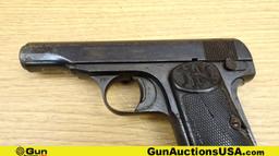 FNH 1910 7.65 Pistol. Fair Condition. 3 3/8" Barrel. Shiny Bore, Tight Action Semi Auto This iconic