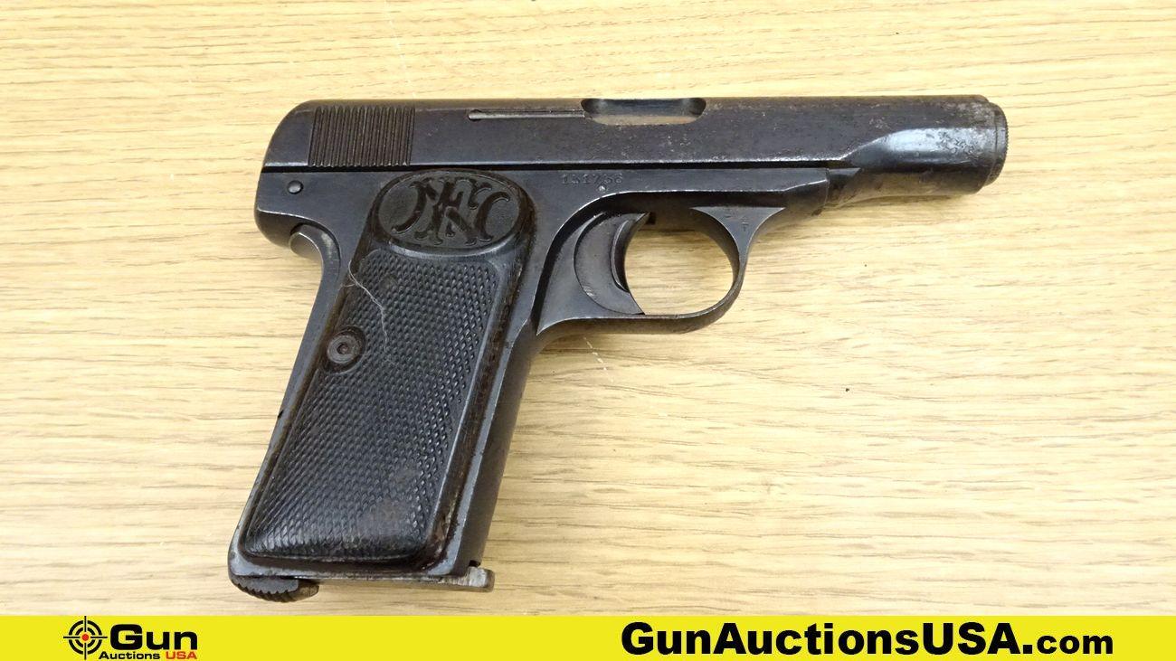 FNH 1910 7.65 Pistol. Fair Condition. 3 3/8" Barrel. Shiny Bore, Tight Action Semi Auto This iconic