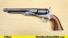 Colt 1860 Model Army "Civilian" .44 Caliber Revolver. Good Condition. 8" Barrel. Shootable Bore, Tig