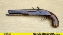 Hopkins COLLECTOR'S Pistol. Very Good. 8" Barrel. Flint Lock Original Antique Flintlock Pistol, Poss