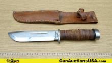 Cattaraugus 225Q COLLECTOR'S Knife. Very Good. "Quartermaster" WWII Fighting Knife Popular with US S