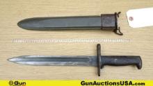 U.S. Bayonet BOMB STAMPED Bayonet. Good Condition. 9 3/4" Blade, 14.5" Overall U.S. Bayonet, Stamped