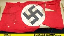 Militaria COLLECTOR'S Flag. Good Condition. NSDAP Flag 70.5x44" . (70791)