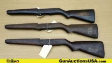 Stocks . Good Condition. Lot of 3; M1 Military Wood Stocks. . (69559)