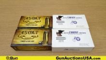 MCC, Etc. 45 COLT Ammo. 200 Rds. 45 COLT 200 Grain; 100 Rds- RNFP, 100 Rds- LFP. (70169)