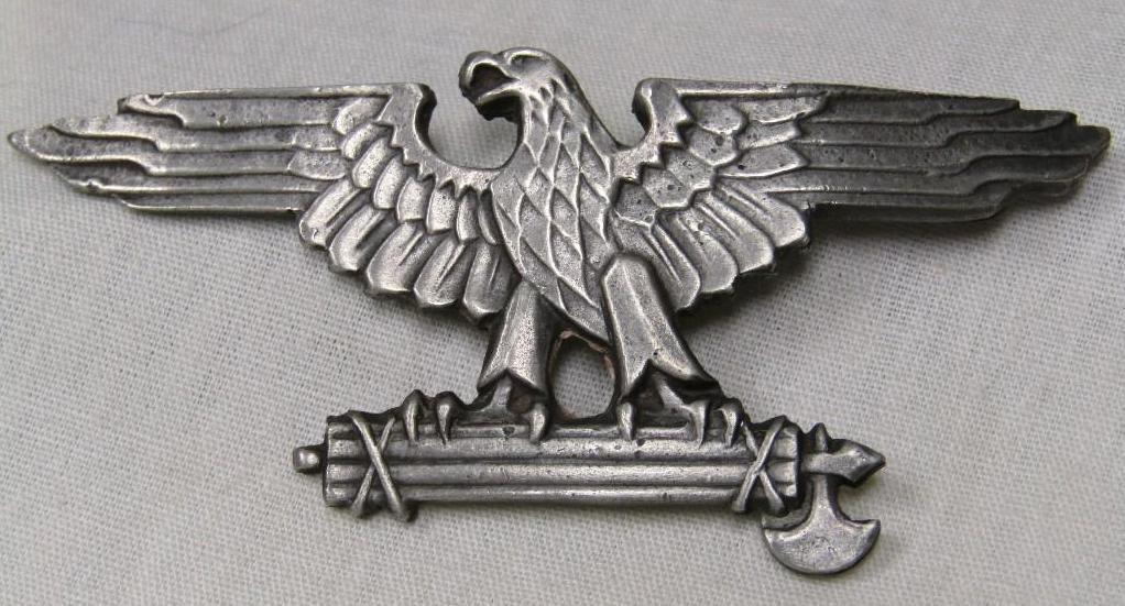 Original Issue ITALIAN WWII Waffen-SS Eagle Insignia.