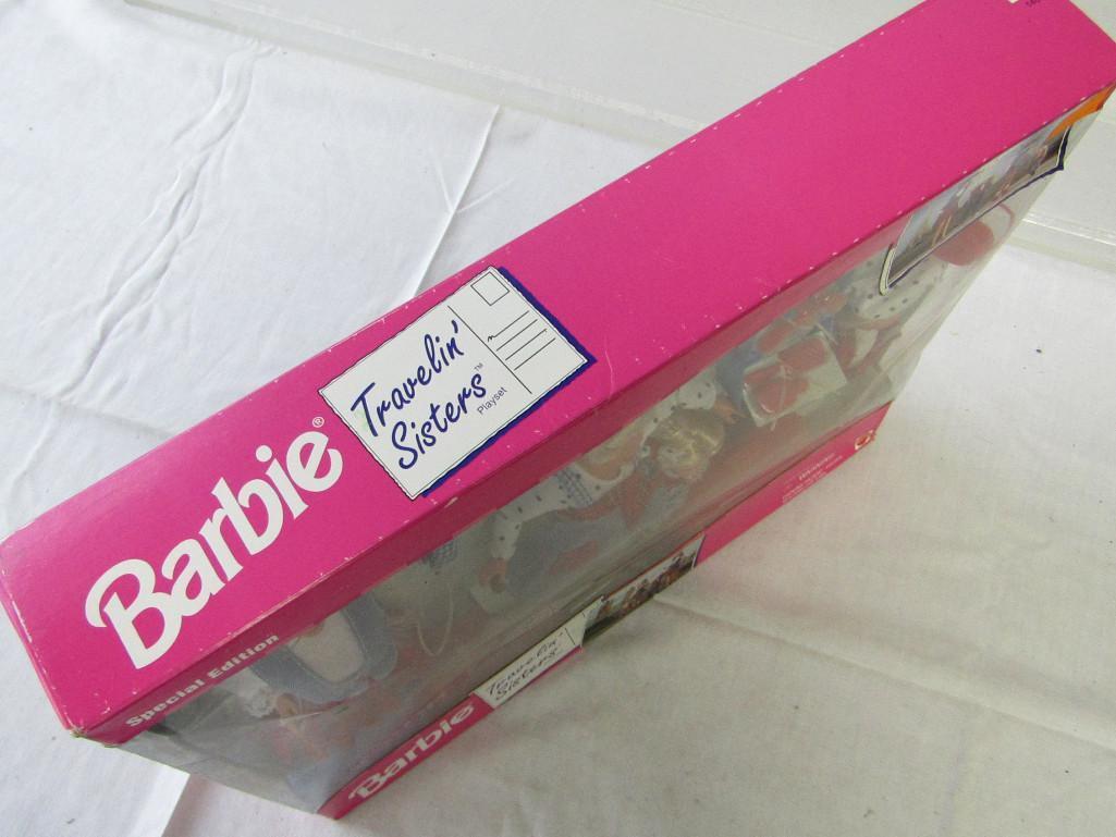 Barbie Doll. 1995 Travelin' Sisters 4-Doll Playset. New In Box. Box has some storage wear.