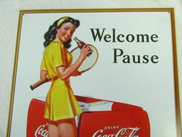 Coca-Cola Advertising Assorted Signs. 3 Pc Lot. Reproductions. All Approx 12"x16".