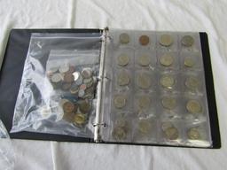 World Coins/Tokens/Medals Lot. 140 Coins In Binder and 100+ Loose Tokens/Medals/Casino.