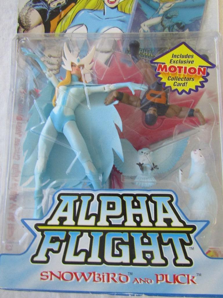 Action Figures. 3 Pc Assortment. Heavy Metal 2000, Neon Genesis Evangelion, Alpha Flight. Unopened.