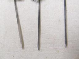 Group of THREE German WWII Third Reich period stickpins.