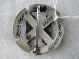German World War II Waffen SS Silver Sports Proficiency Badge.