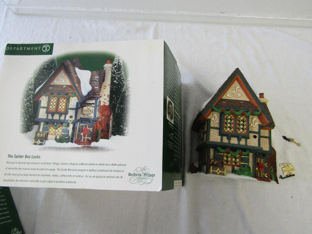 Dept 56 Dickens Village The Spider Box Locks 56.58448 In Original Box.