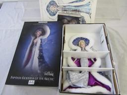 2001 Bob Mackie Fantasy Goddess Of The Artic Barbie Doll. Box Hand Signed by Bob Mackie. Ltd Ed.