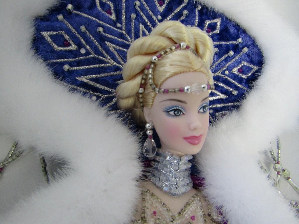 2001 Bob Mackie Fantasy Goddess Of The Artic Barbie Doll. Box Hand Signed by Bob Mackie. Ltd Ed.