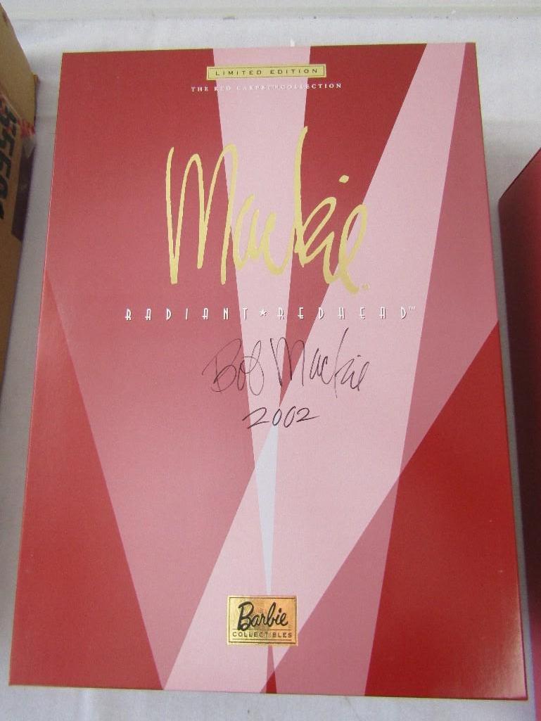 2001 Bob Mackie Radiant Redhead Barbie Doll. Box Hand Signed by Bob Mackie. Ltd Edition. NIB.