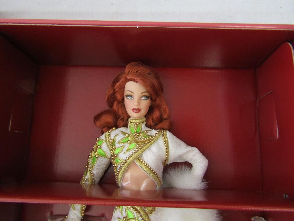 2001 Bob Mackie Radiant Redhead Barbie Doll. Box Hand Signed by Bob Mackie. Ltd Edition. NIB.