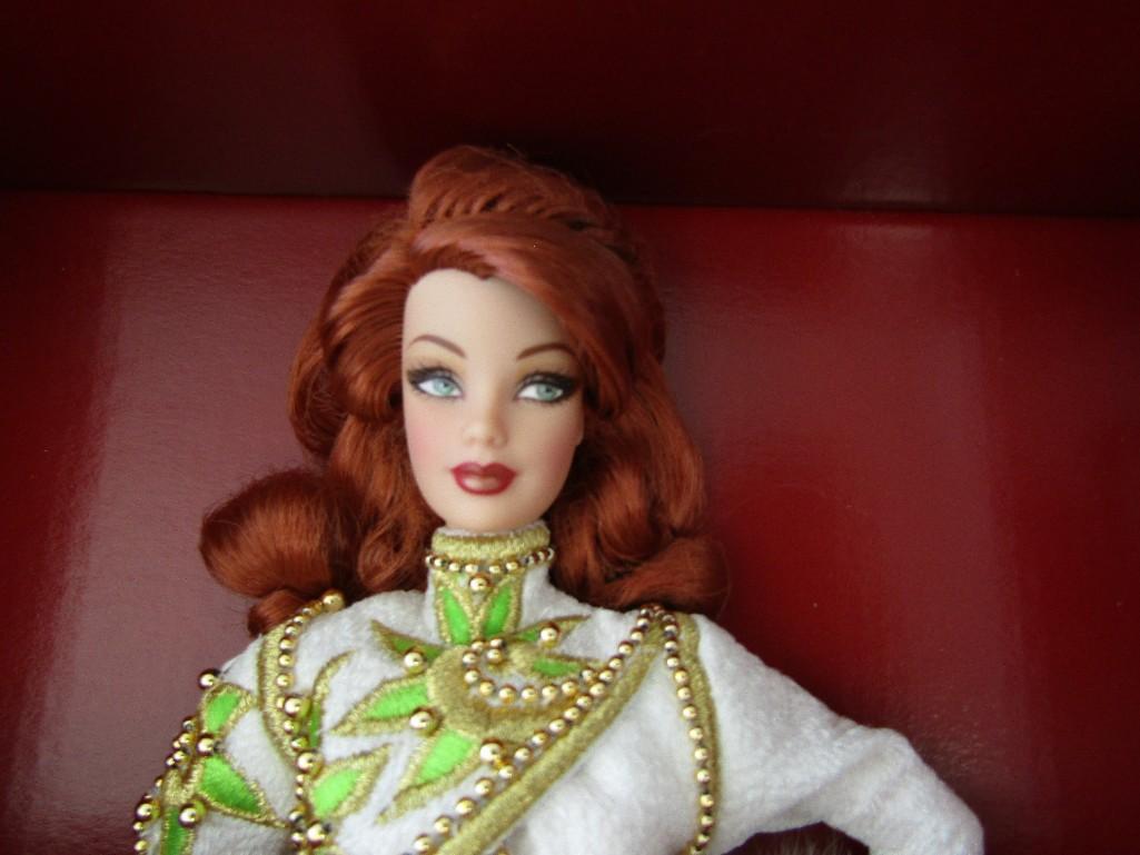2001 Bob Mackie Radiant Redhead Barbie Doll. Box Hand Signed by Bob Mackie. Ltd Edition. NIB.