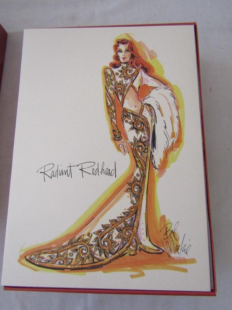 2001 Bob Mackie Radiant Redhead Barbie Doll. Box Hand Signed by Bob Mackie. Ltd Edition. NIB.