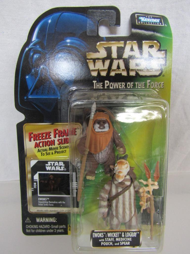 1996 Star Wars Power Of The Force Kenner Collection Action Figure. Ewoks. New On Card.