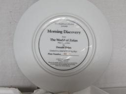 Donald Zolan Morning Discovery 8" Collector Plate w/COA. Pre-Owned. Like New.