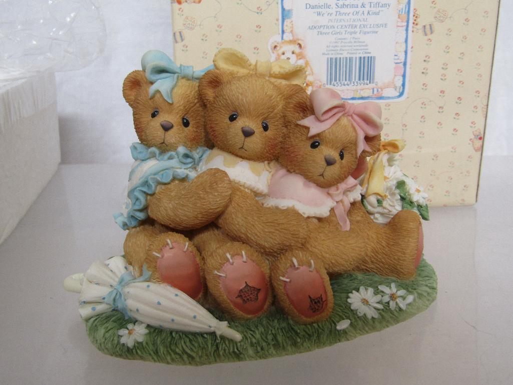 Cherished Teddies Enesco 1997 Figurine 265780 Danielle Sabrina Tiffany We're Three Of A Kind. NIB.