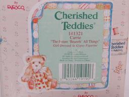 Cherished Teddies Enesco 1995 Figurine 141321. Carrie Future Beareth All Things. Girl Dressed Gypsy.