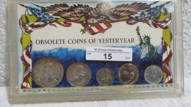 Obsolete coin set
