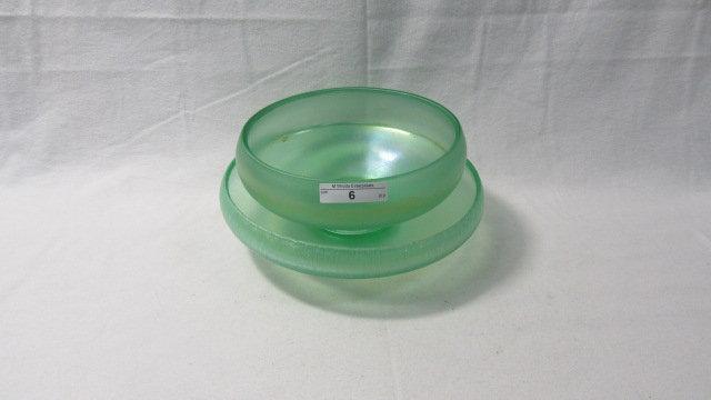 2 pcs florentine green Stretch Glass