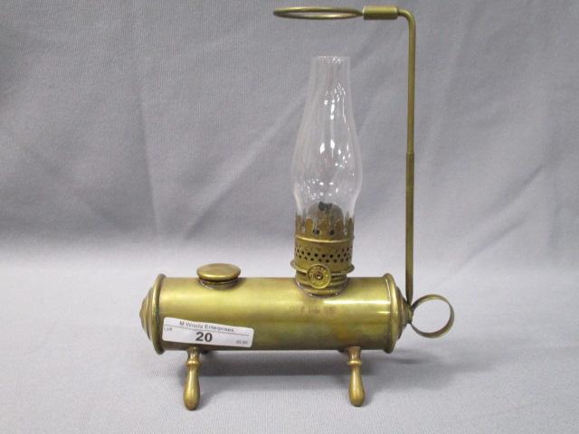 1 Miniature Brass Student Lamp