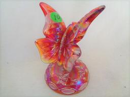 Fenton Red Carnival Butterfly HP by Sponsler