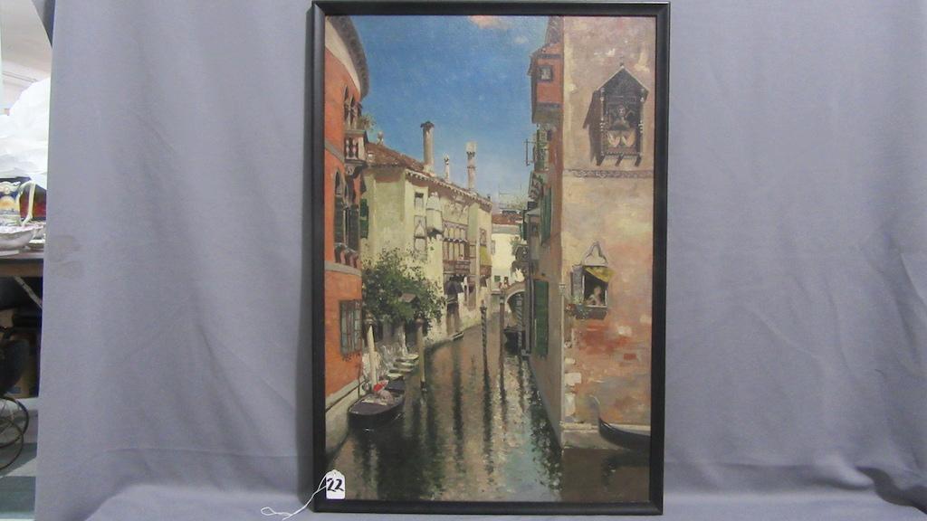 Will Larrymore Smedley; Chautauqua New York Artist 19" x 28" framed in simp