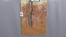 Will Larrymore Smedley; Chautauqua New York Artist 10.25x14" unframed "Late