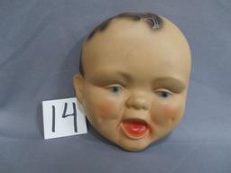 Baby face wall plaque