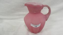 Fenton 6"  Satin Rosalene Pitcher