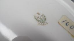 RS Prussia 9" floal plate w/ roses