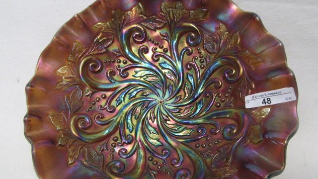 Mburg 10" Purple Seaweed 3-in-1 Edge Bowl Very Pretty