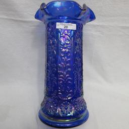 Fenton 10.5" BLue Irid. Milady Vase