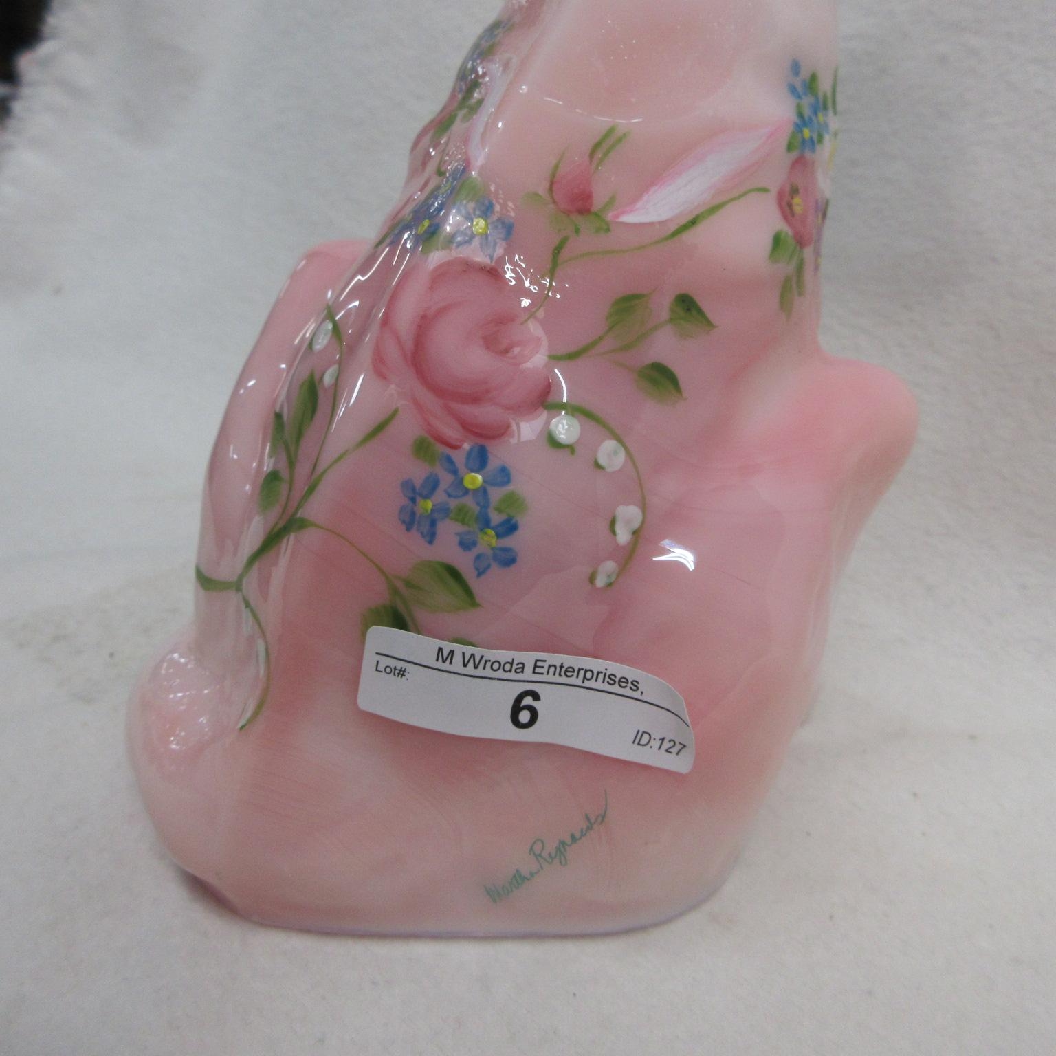 Fenton HP Roselene Alley Cat - "Circle of Love" Joyce Coella - 15/15