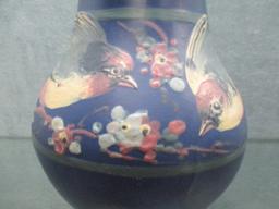 Weller 9.75" � Hudson vase w/ Sparrows on Branch decor .