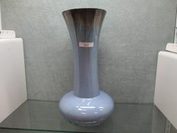 Fulper 13.75"� drip glass Arts & Crafts flared vase.