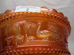 Nwood 9" marigold Peacock at Fountain master berr bowl