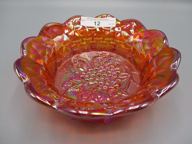 Fenton Irid. Amberina HEavy Grape Berry